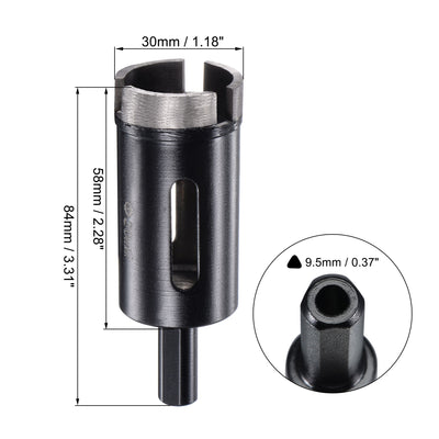 Harfington Diamond Core Drill Bits Dry or Wet for Concrete Brick Block Masonry