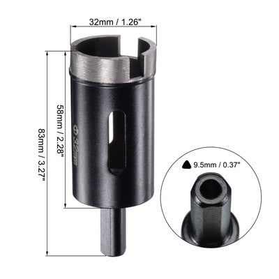 Harfington Diamond Core Drill Bits Dry or Wet for Concrete Brick Block Masonry