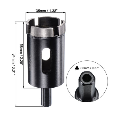 Harfington Diamond Core Drill Bits Dry or Wet for Concrete Brick Block Masonry