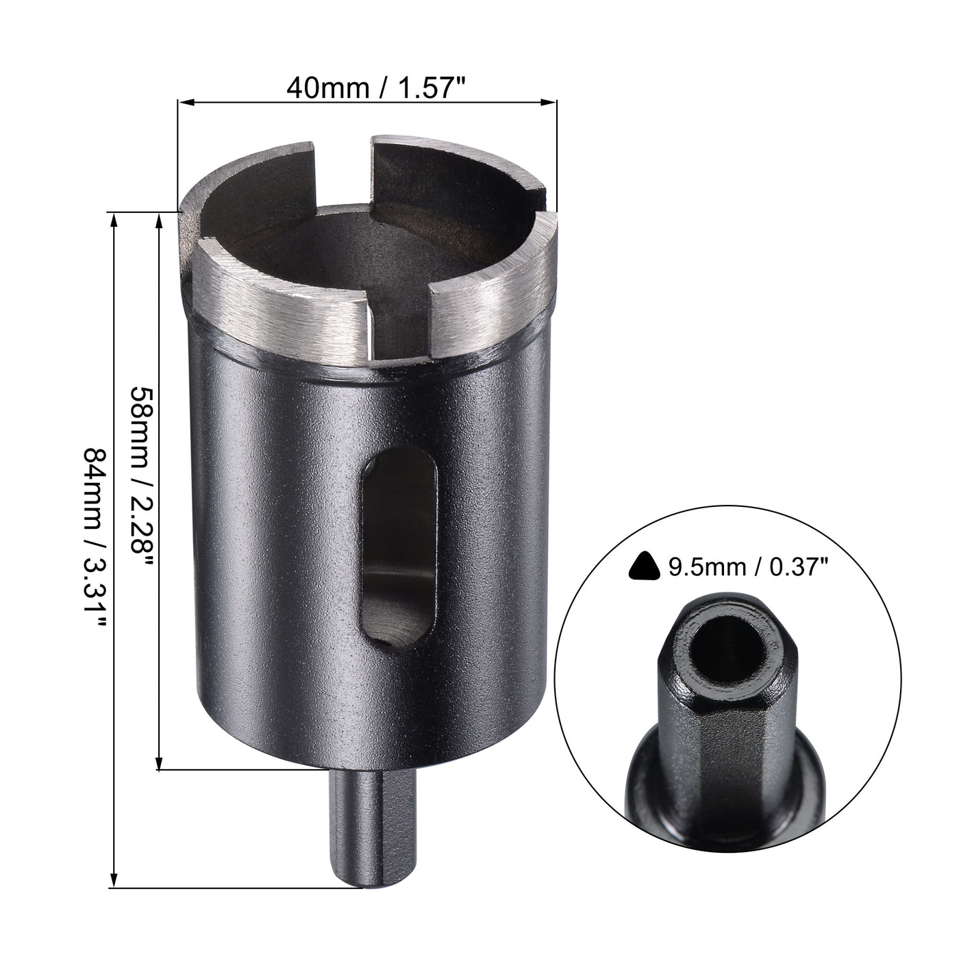 Harfington Diamond Core Drill Bits Dry or Wet for Concrete Brick Block Masonry