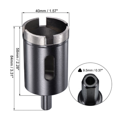 Harfington Diamond Core Drill Bits Dry or Wet for Concrete Brick Block Masonry