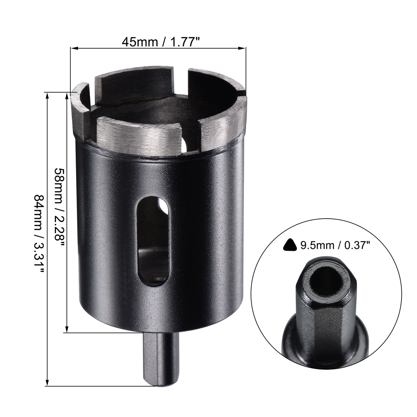 Harfington Diamond Core Drill Bits Dry or Wet for Concrete Brick Block Masonry