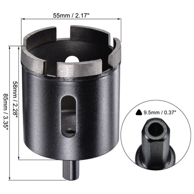 Harfington Diamond Core Drill Bits Dry or Wet for Concrete Brick Block Masonry