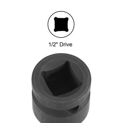 Harfington 1/2" Drive Impact Torx Bit Socket Set, T30 - T70, Metric 3" Length, CR-MO, 7-Piece