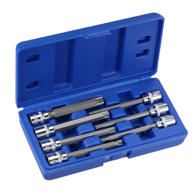 Harfington 3/8" Drive x T25 T30 T40 T45 T50 T55 T60 Torx Bit Socket Set, CR-V Bits & Sockets 110mm Length (For Hand Use Only) 7-Piece