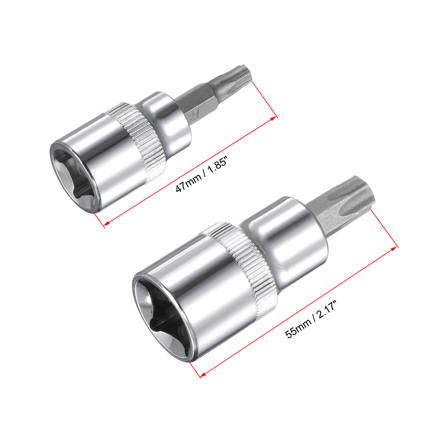 Harfington Torx Bit Socket and External Socket & Security Bit Set, CR-V Steel (For Hand Use Only) 29-Piece