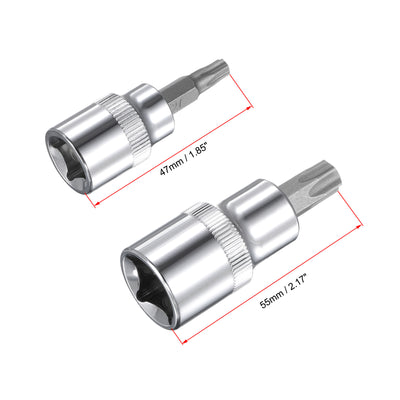 Harfington Torx Bit Socket and External Socket & Security Bit Set, CR-V Steel (For Hand Use Only) 29-Piece