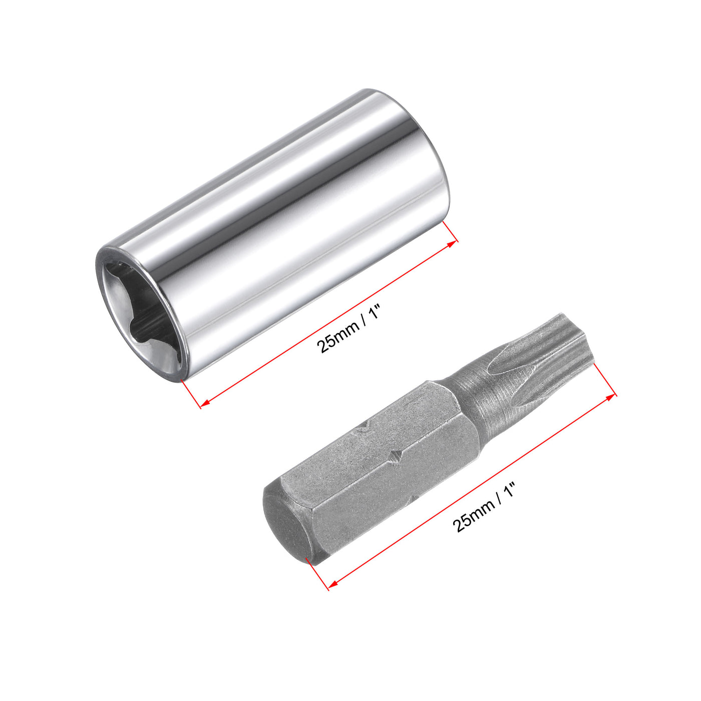 Harfington Torx Bit Socket and External Socket & Security Bit Set, CR-V Steel (For Hand Use Only) 29-Piece