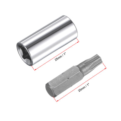 Harfington Torx Bit Socket and External Socket & Security Bit Set, CR-V Steel (For Hand Use Only) 29-Piece