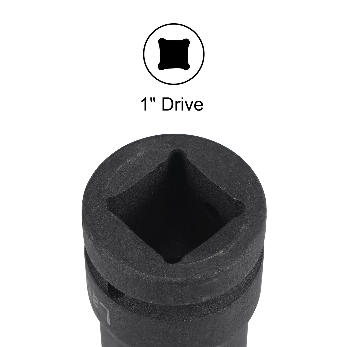 Harfington 1" Drive by 21mm Square Impact Socket, CR-MO 80mm Length, Standard Metric Sizes