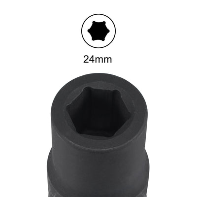 Harfington Square Drive by 6-Point Impact Socket, CR-V, Standard Metric Sizes