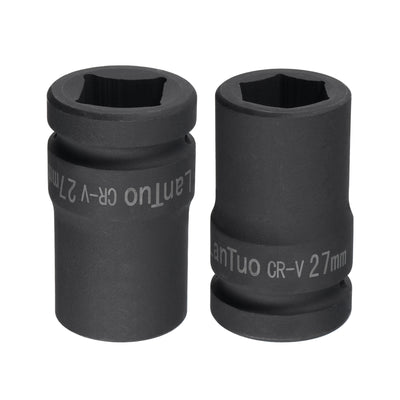 Harfington Square Drive by 6-Point Impact Socket, CR-V, Standard Metric Sizes