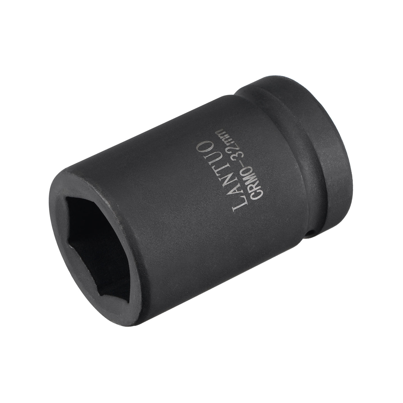 Harfington 1" Drive by 32mm 6-Point Impact Socket, CR-MO 80mm Length, Standard Metric Sizes