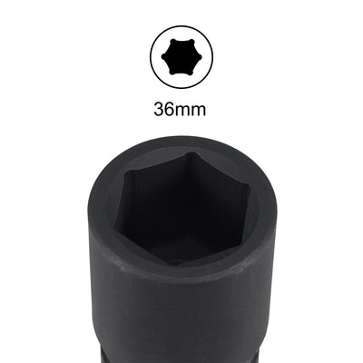 Harfington Square Drive by 6-Point Impact Socket, CR-V, Standard Metric Sizes