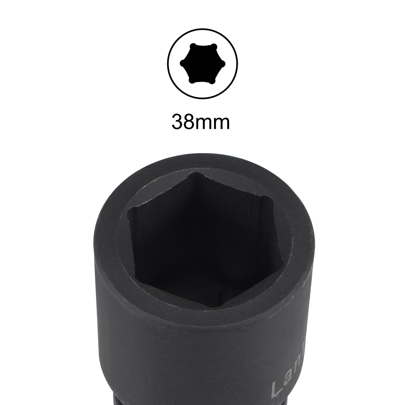 Harfington Square Drive by 6-Point Impact Socket, CR-V, Standard Metric Sizes