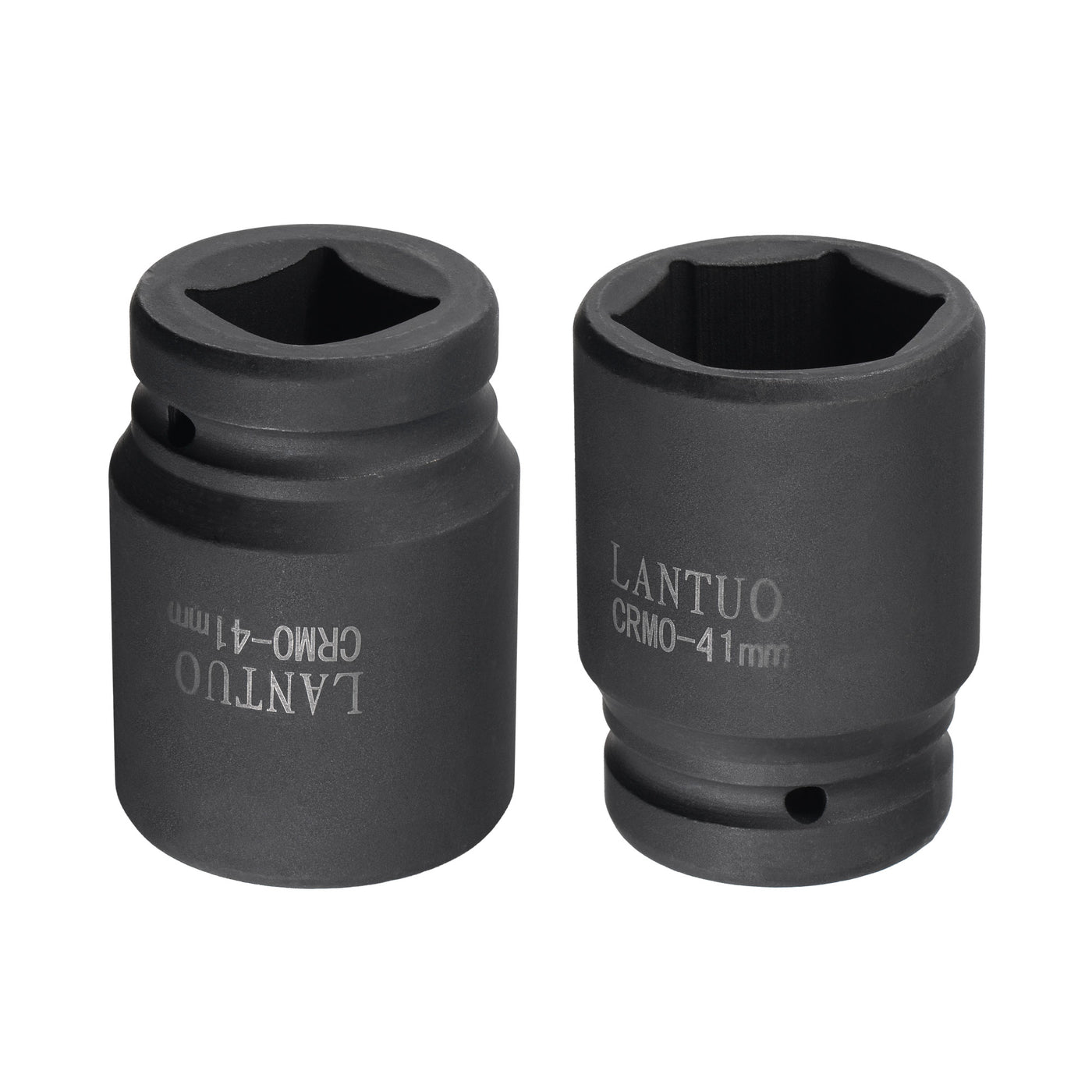 Harfington 1" Drive by 41mm 6-Point Impact Socket, CR-MO 80mm Length, Standard Metric Sizes
