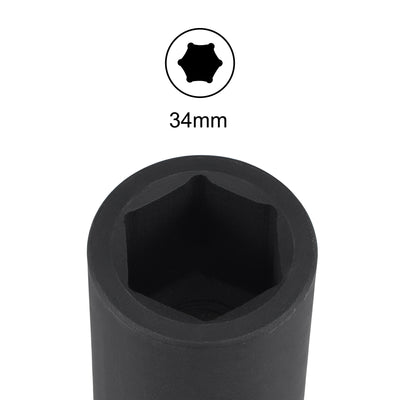 Harfington Square Drive by 6-Point Impact Socket, CR-V, Standard Metric Sizes