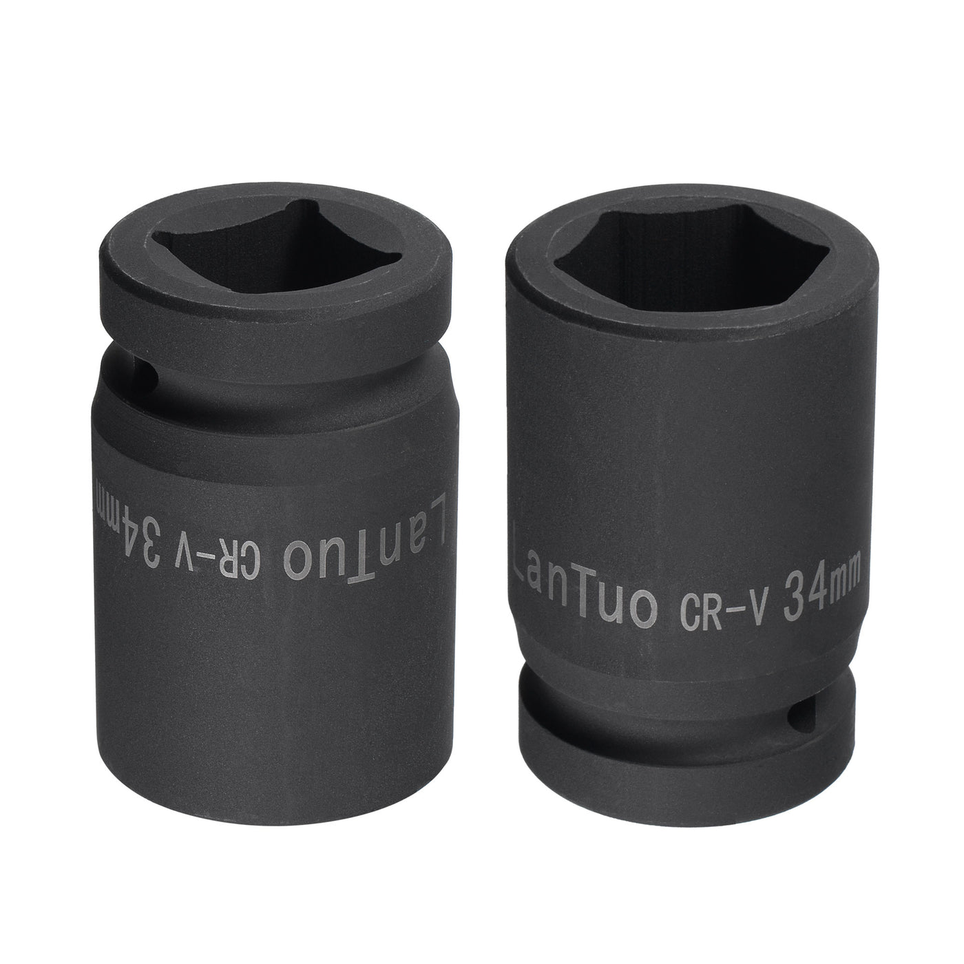 Harfington Square Drive by 6-Point Impact Socket, CR-V, Standard Metric Sizes