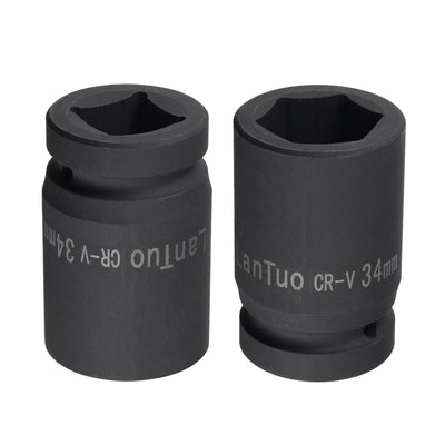 Harfington Square Drive by 6-Point Impact Socket, CR-V, Standard Metric Sizes