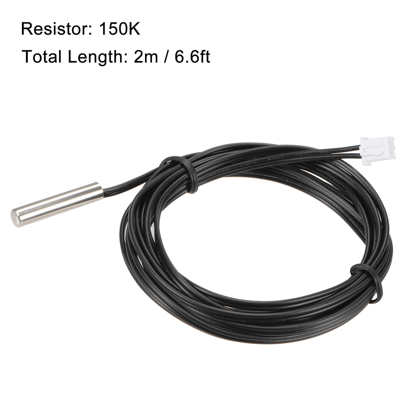 Harfington Temperature Sensor Probes, Stainless Steel NTC Thermal Sensor Probe