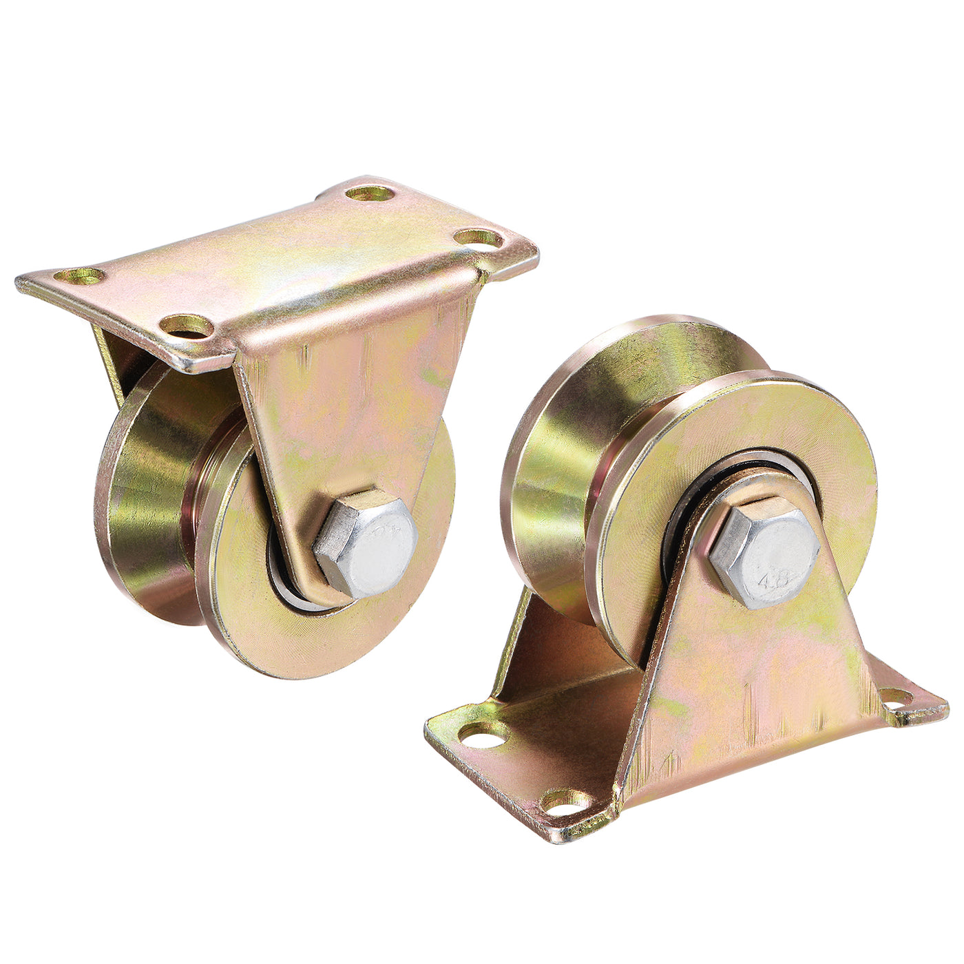 Harfington Groove Wheel Caster V Type Cast Iron for Sliding Gate