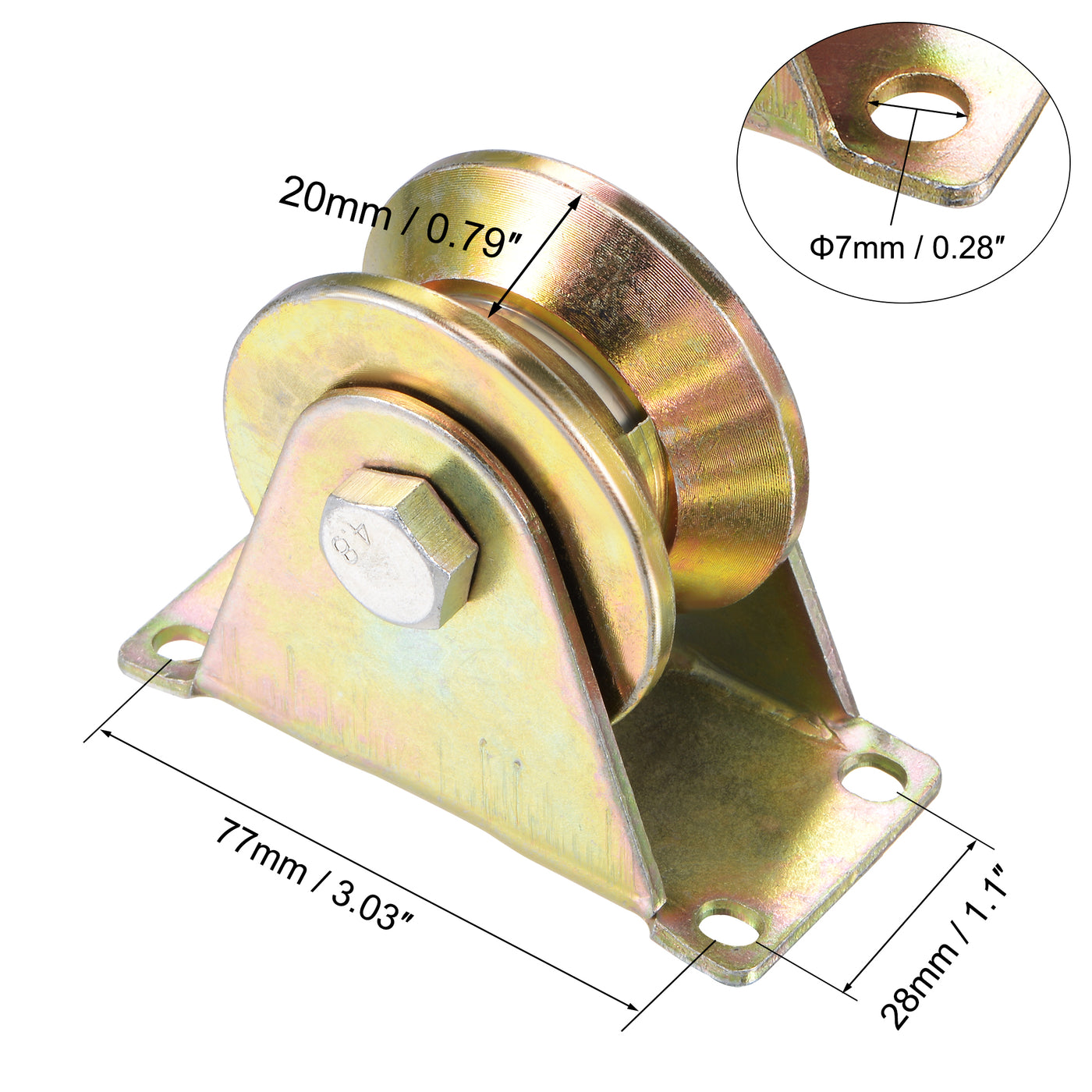 Harfington Groove Wheel Caster V Type for Sliding Gate