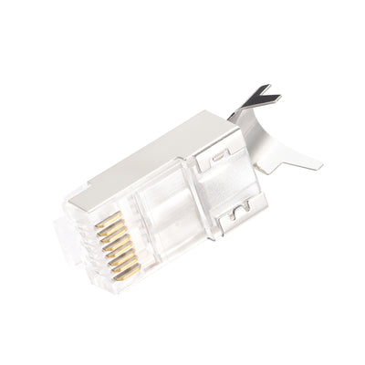 Harfington 10Sets Cat7 RJ45 Modular Plug Ethernet Connector w Yellow Strain Relief Boots