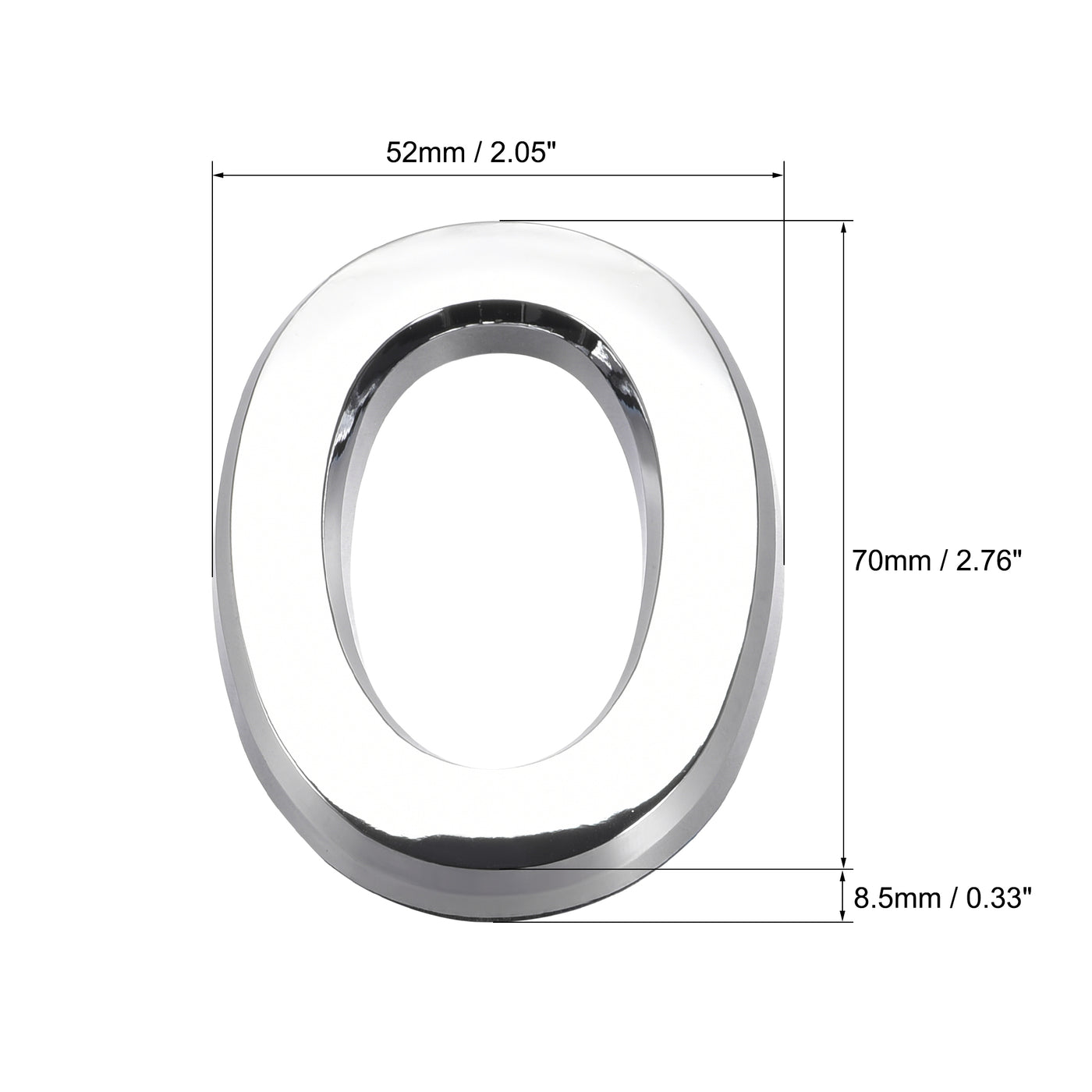 Harfington Self Adhesive House Letter, ABS Plastic Letter for Home Hotel Mailbox Address Sign