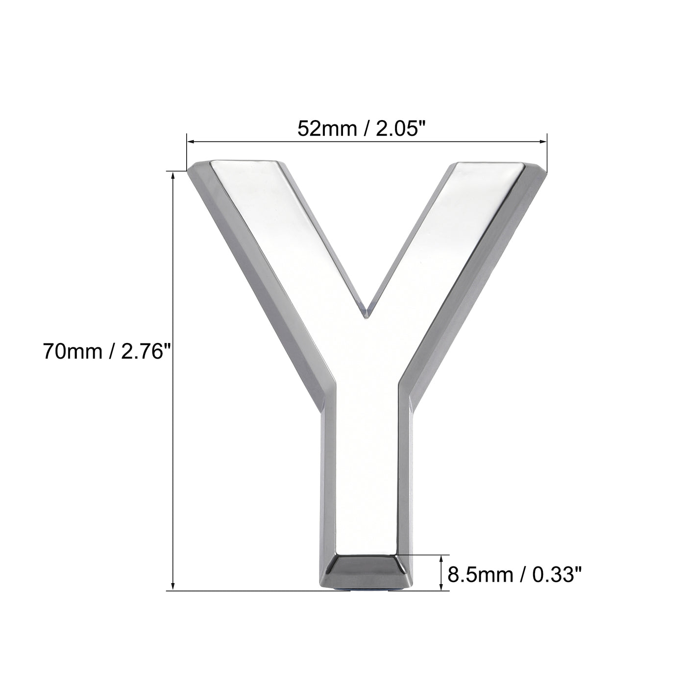 Harfington Self Adhesive House Letter, ABS Plastic Letter for Home Hotel Mailbox Address Sign