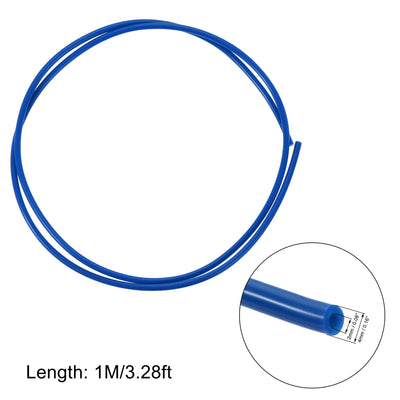 Harfington PTFE Tubing Hose for 3D Printer Filament with Tube Cutter and Pneumatic Fitting