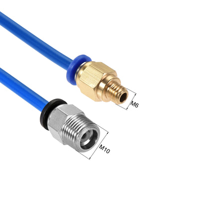 Harfington PTFE Tubing Hose for 3D Printer Filament with Tube Cutter and Pneumatic Fitting