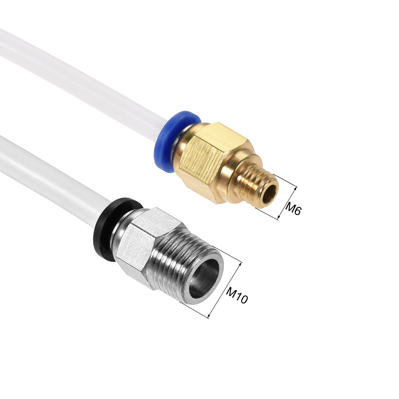 Harfington PTFE Tubing Hose for 3D Printer Filament with Tube Cutter and Pneumatic Fitting