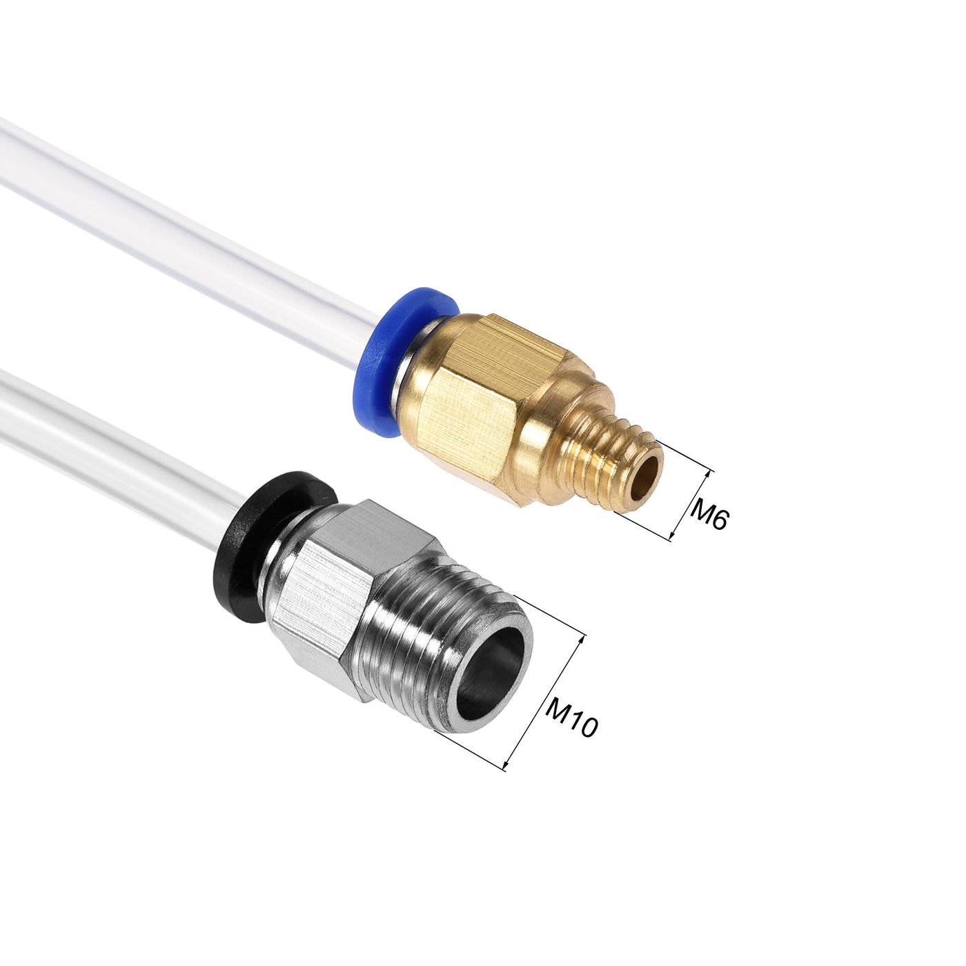 Harfington PTFE Tubing Hose for 3D Printer Filament with Tube Cutter and Pneumatic Fitting