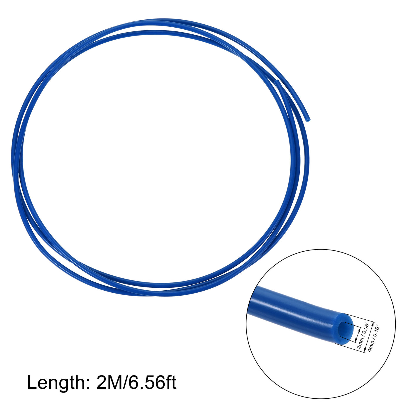 Harfington PTFE Tubing Hose for 3D Printer Filament with Tube Cutter and Pneumatic Fitting