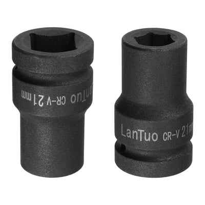 Harfington Square Drive by 6-Point Impact Socket, CR-V, Standard Metric Sizes