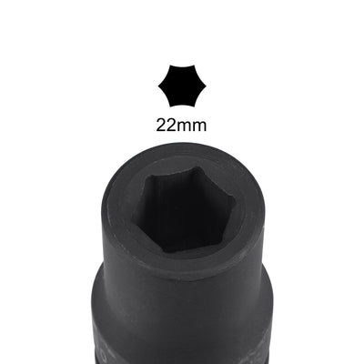 Harfington Square Drive by 6-Point Impact Socket, CR-V, Standard Metric Sizes