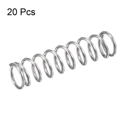 Harfington Uxcell 304 Stainless Steel Compression Spring 31.4N Load Capacity