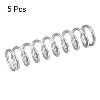 Harfington Uxcell Compression Spring,304 Stainless Steel,OD,Wire Size,Compressed Length,Free Length
