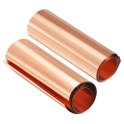 Harfington Copper Sheet Roll, Metal Foil Plate 2pcs