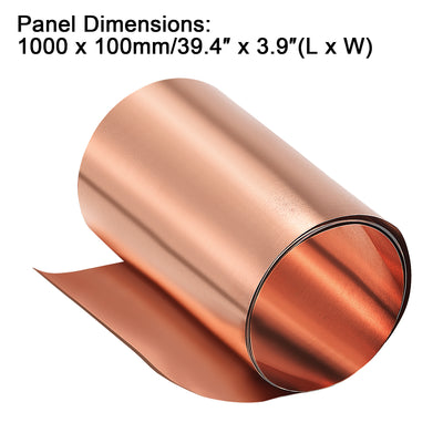 Harfington Copper Sheet Roll, Metal Foil Plate 2pcs
