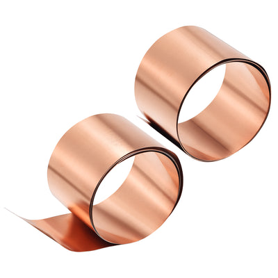 Harfington Copper Sheet Roll, Metal Foil Plate 2pcs