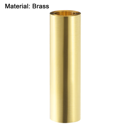 Harfington Brass Sheet Roll, Metal Foil Plate 2pcs