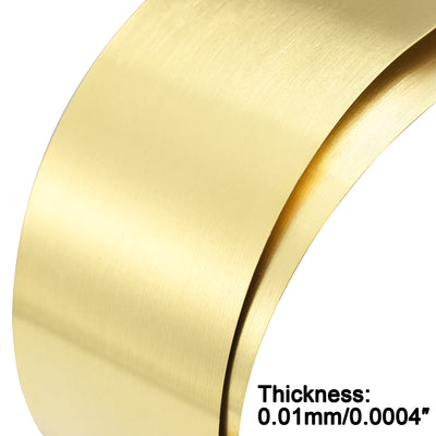 Harfington Brass Sheet Roll, Metal Foil Plate 2pcs