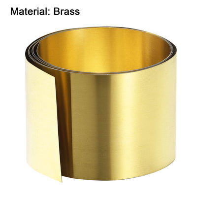 Harfington Brass Sheet Roll, Metal Foil Plate 2pcs