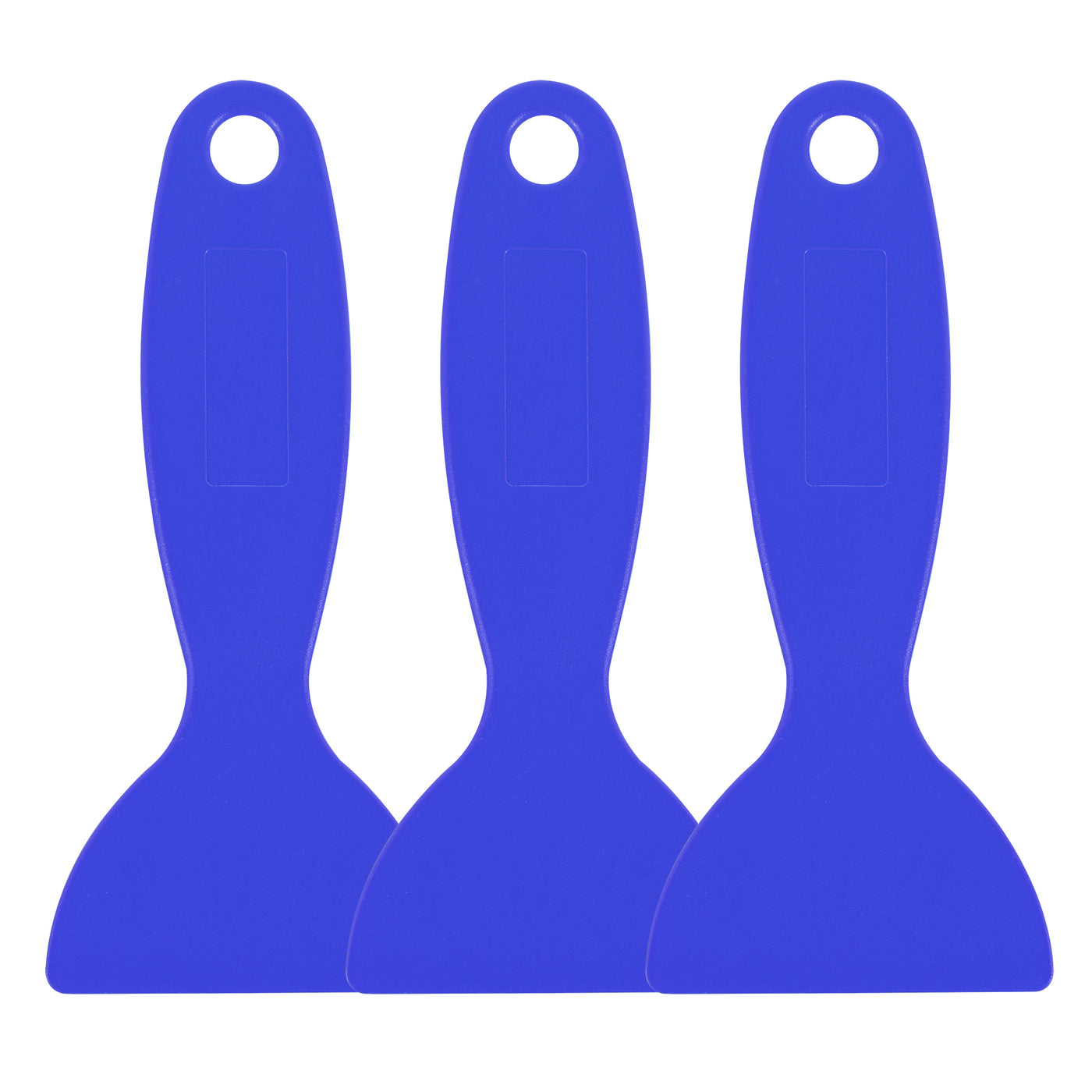 Harfington Putty Scraper 2.3" ABS Plastic Spatula Drywall Patch Repair Spreader Wall Covering Smoother Blue 3Pcs