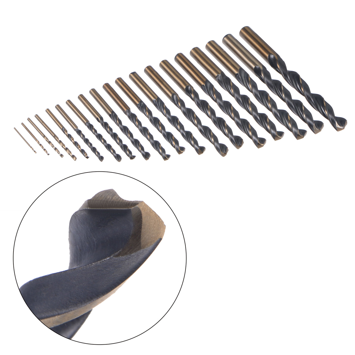 Harfington High Speed Steel Cobalt Jobber Twist Drill Bit Set with Box 1 - 10mm 19Pcs