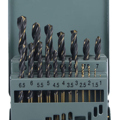 Harfington High Speed Steel Cobalt Jobber Twist Drill Bit Set with Box 1 - 10mm 19Pcs