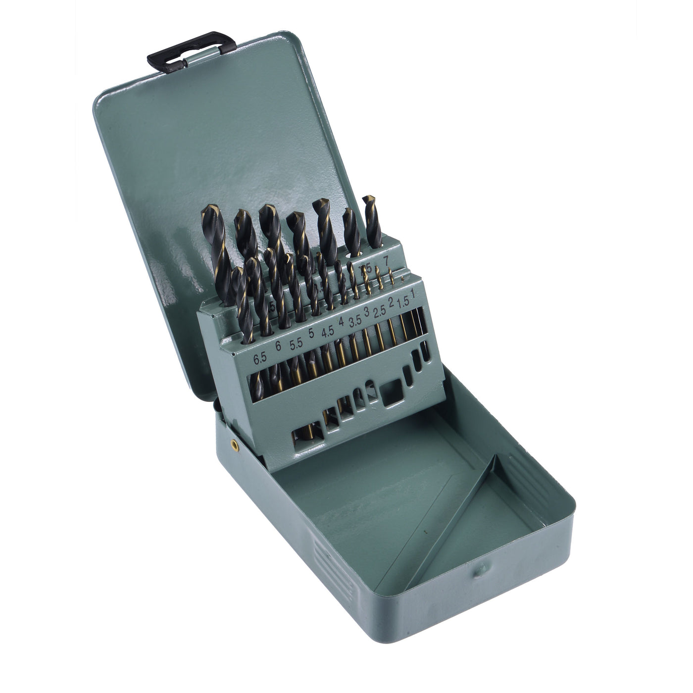 Harfington High Speed Steel Cobalt Jobber Twist Drill Bit Set with Box 1 - 10mm 19Pcs