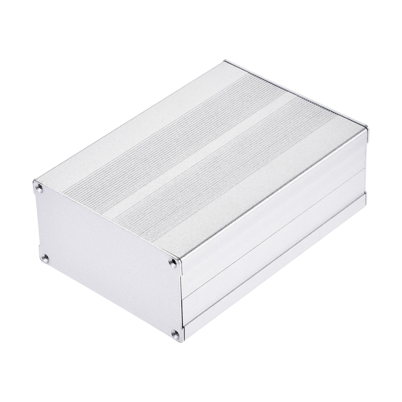 Harfington 150mm x 105mm x 55mm Aluminum Electrical Project Case for Audio Amplifier Silver