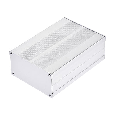 Harfington 150mm x 105mm x 55mm Aluminum Electrical Project Case for Audio Amplifier Silver